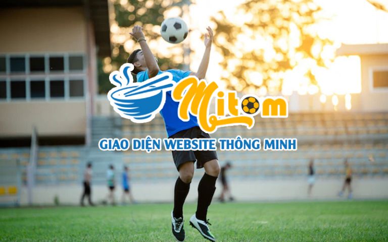 Giao diện trang website Mitom được thiết kế thông minh.