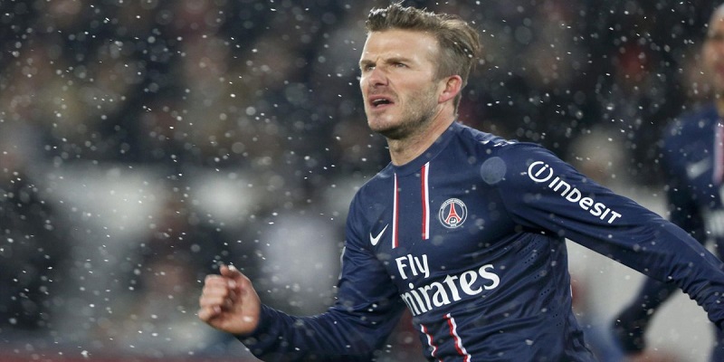 David Beckham thi đấu cho Paris Saint-Germain trước khi giải nghệ